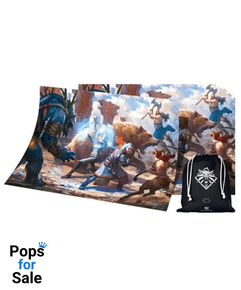 The Witcher III: Wild Hunt Gaming Puzzle Geralt & Triss in Battle (1000 pieces)