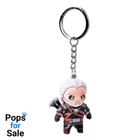 The Witcher III: Wild Hunt Vinyl Keychain Geralt of Rivia Keyrings