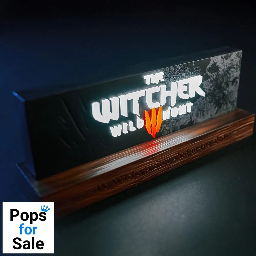 The Witcher LED-Light Wild Hunt Logo 22 cm