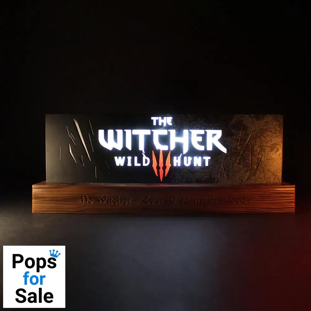 The Witcher LED-Light Wild Hunt Logo 22 cm