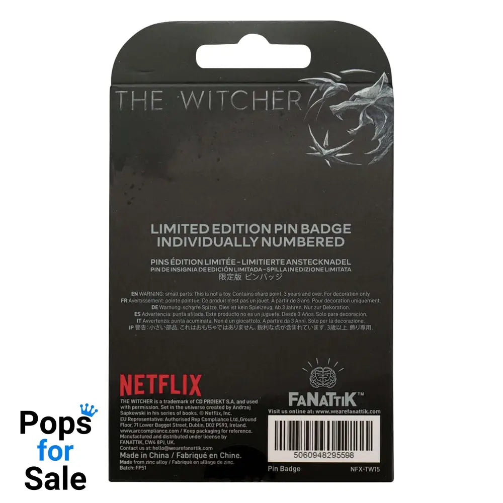 The Witcher Pin Badge Witcher Symbol Limited Edition