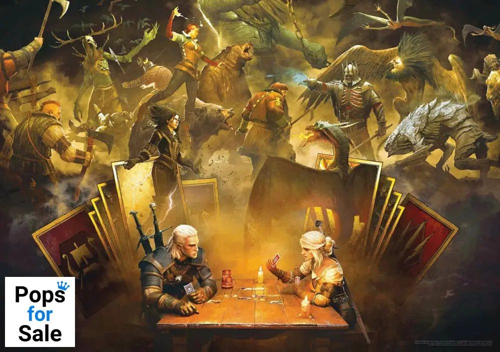 The Witcher Puzzle Playing Gwent (1000 pieces) Puzzles