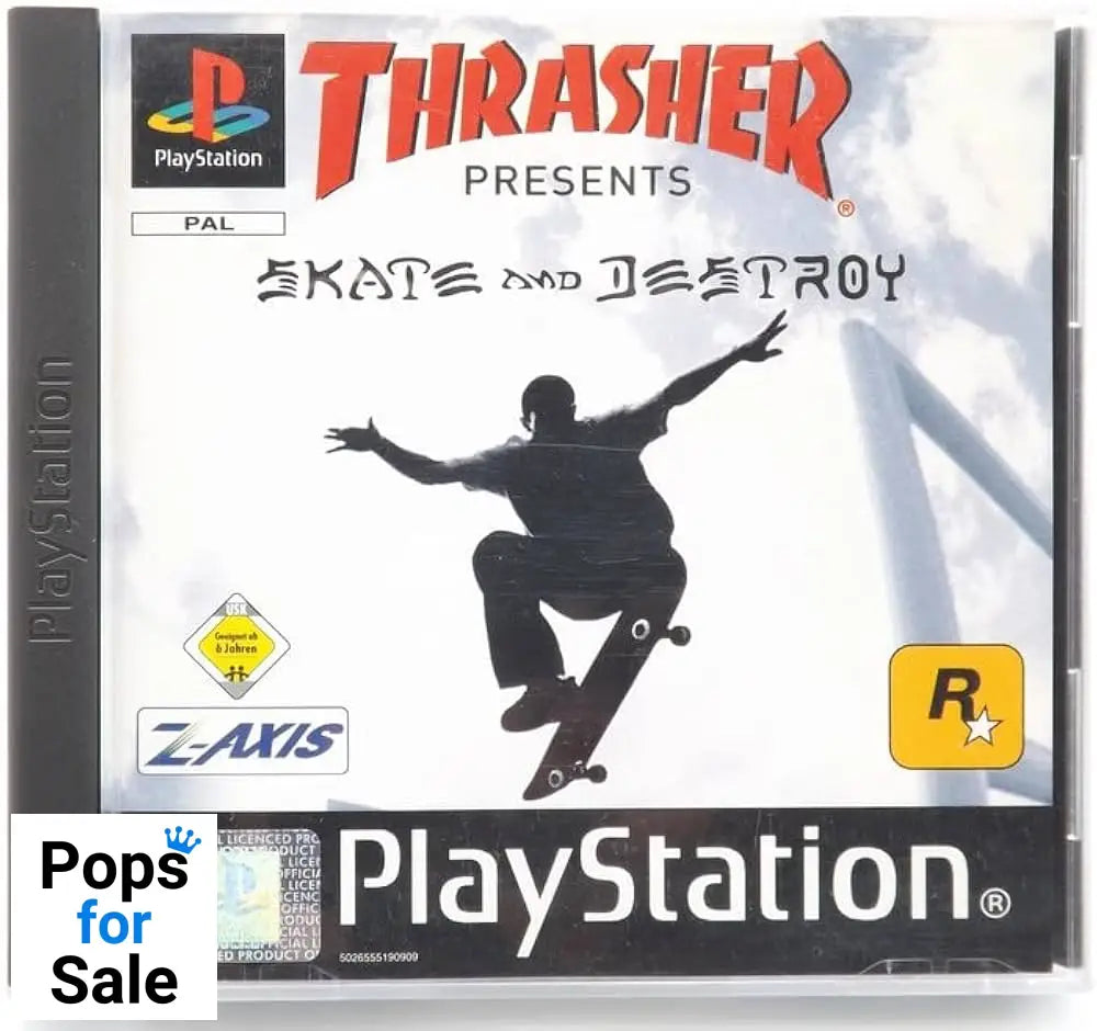 Thrasher: Skate and Destroy for Sony Playstation 1 - [Just Disc]