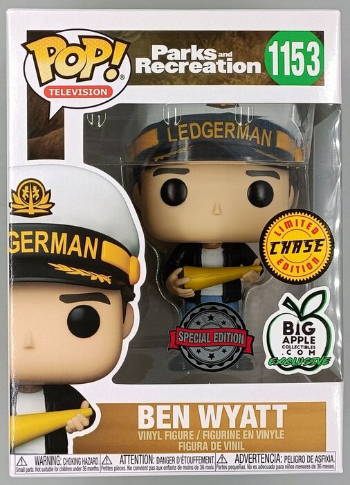 1153 Ben Wyatt (Hat) Chase - Parks and Recreation Funko POP - Brand New