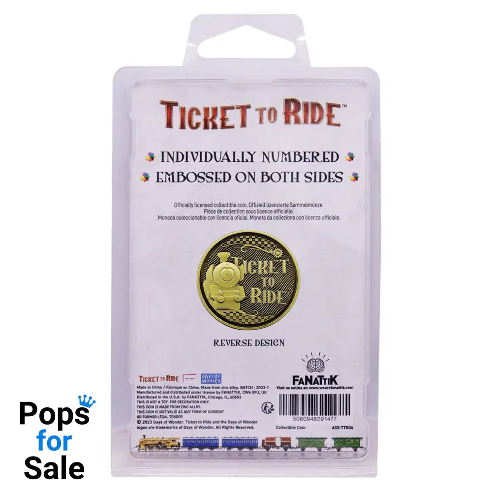 Ticket to Ride Limited Edition Collectible Train Coin Coin