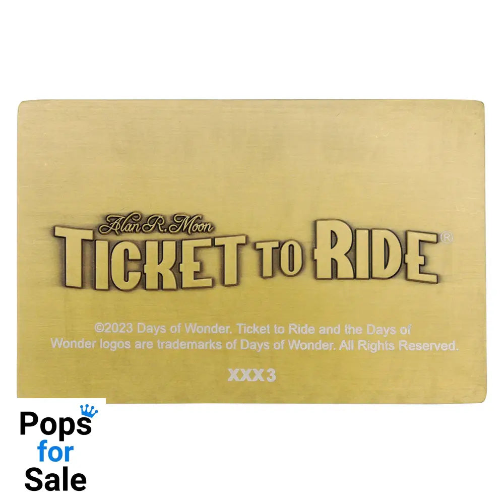 Ticket to Ride Trans America Express Ingot Ingot