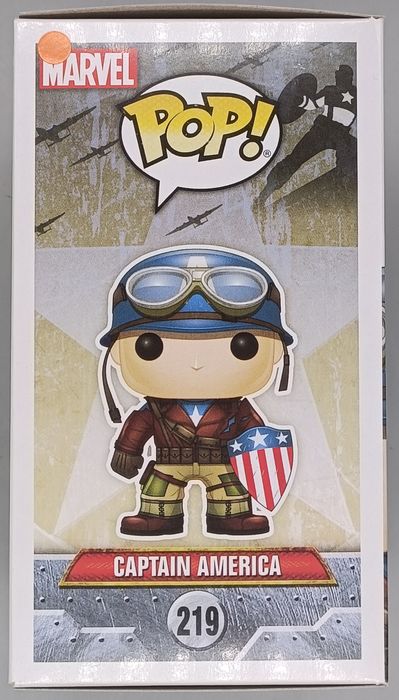 219 Captain America (WWII) Marvel Captain America Funko POP - Box Damaged