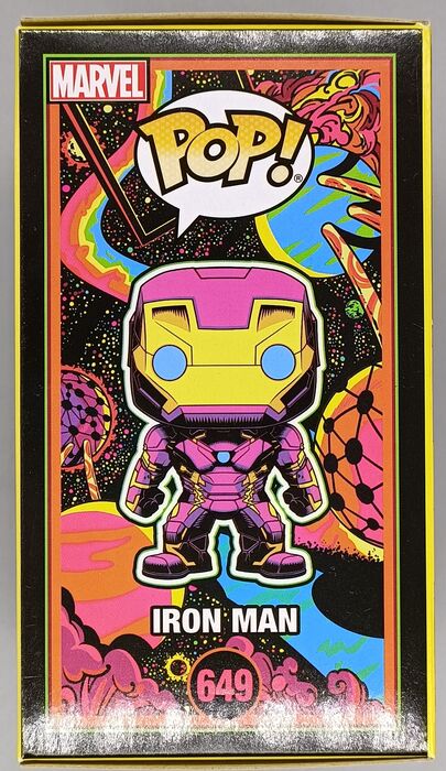 #649 Iron Man (Blacklight) - Marvel Special Edition Funko POP