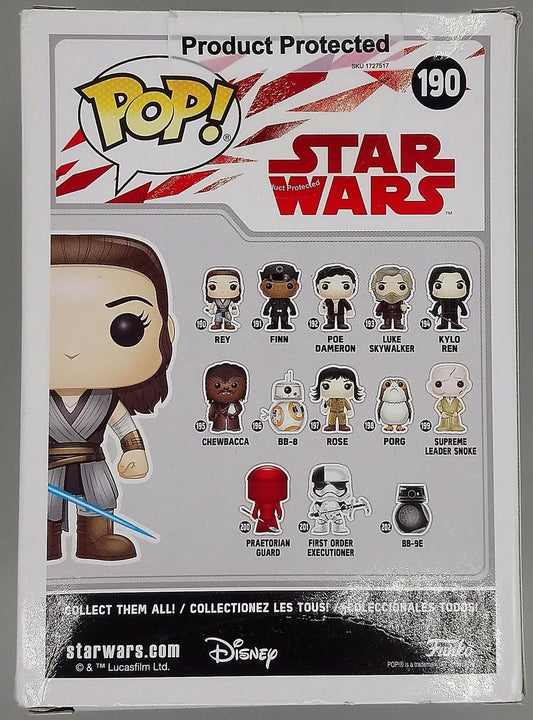 #190 Rey - Star Wars The Last Jedi - Box Damaged Funko POP