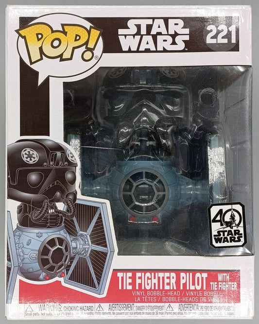 #221 TIE Fighter Pilot (with TIE Fighter) Deluxe Star Wars Box Damaged Funko POP