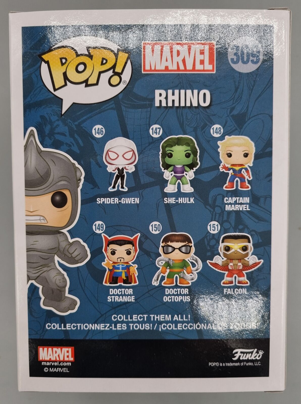 #309 Rhino - Marvel Collectors Corp - Spiderman Funko POP