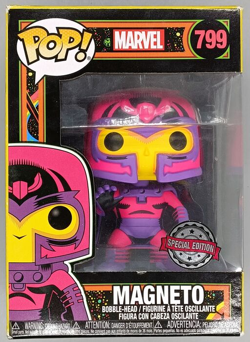 #799 Magneto (Blacklight) - Marvel X-Men Box Damaged Funko POP
