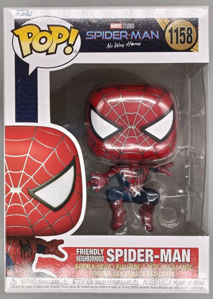 #1158 Friendly Neighborhood Spider-Man Marvel No Way Box Damaged Funko POP