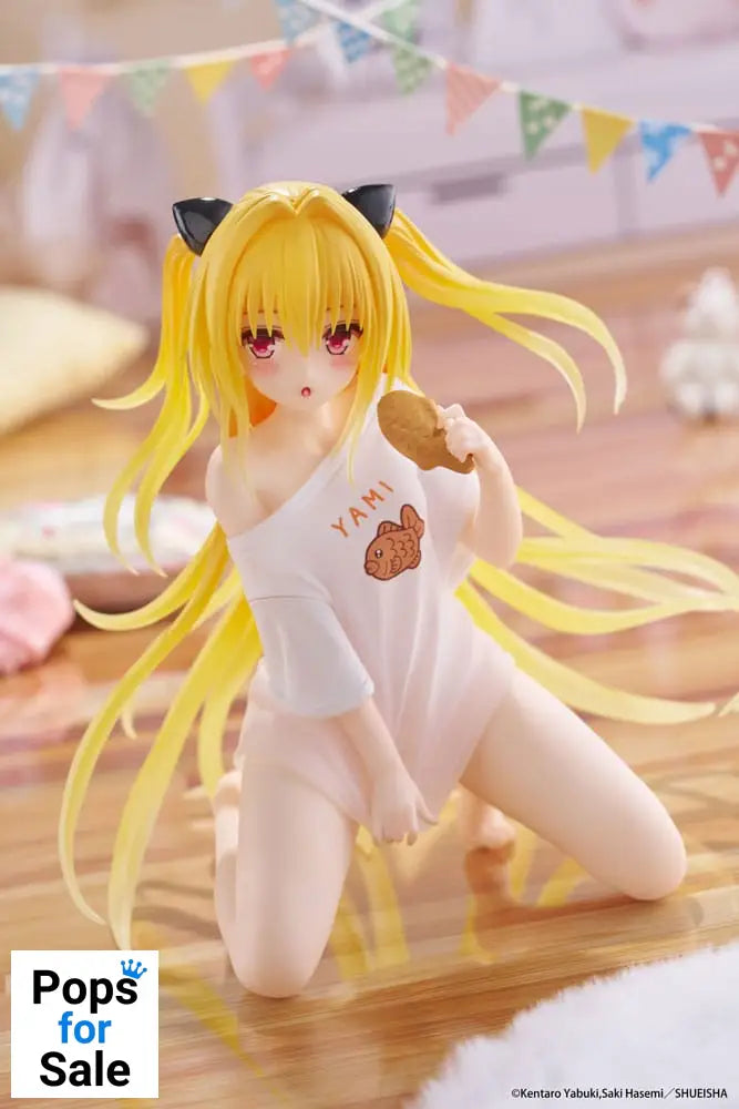 To Love-Ru Darkness PVC Statue Desktop Cute Figure Golden Darkness Roomwear Ver. 13 cm Statues