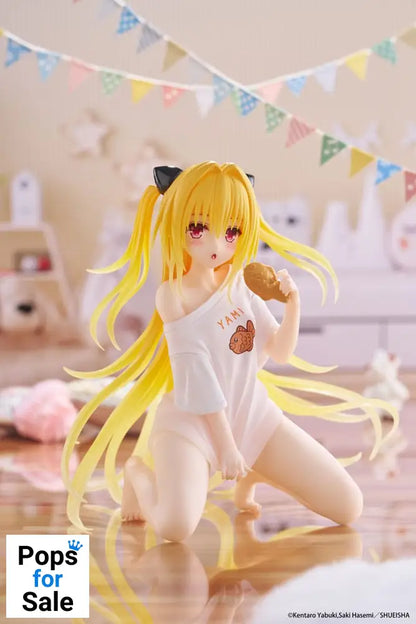 To Love-Ru Darkness PVC Statue Desktop Cute Figure Golden Darkness Roomwear Ver. 13 cm