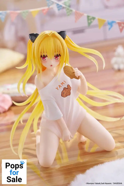 To Love-Ru Darkness PVC Statue Desktop Cute Figure Golden Darkness Roomwear Ver. 13 cm