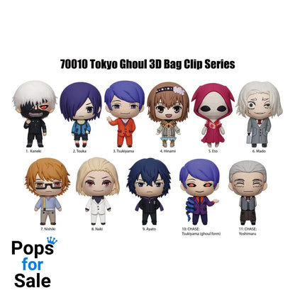 Tokyo Ghoul 3D PVC Bag Clips Series 2 Display (24)