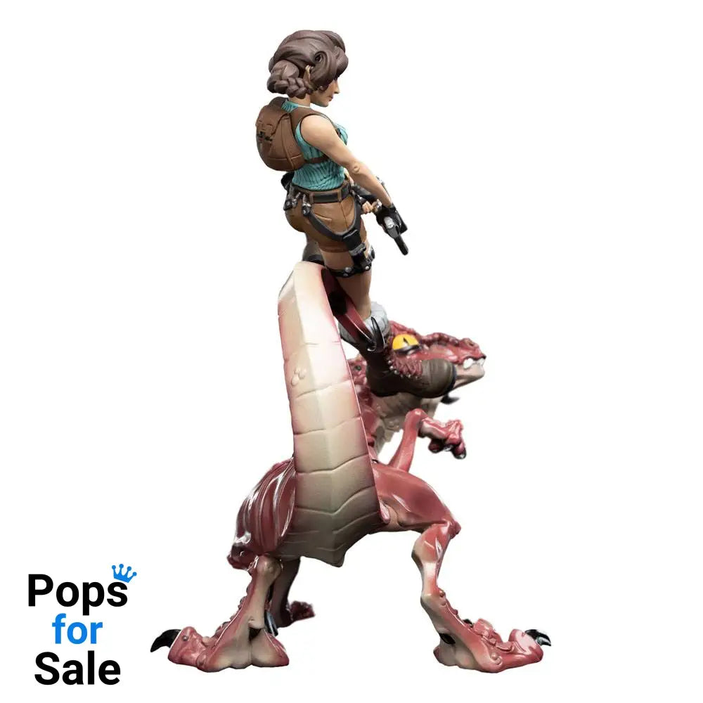 Tomb Raider Mini Epics Vinyl Figure Lara Croft & Raptor 24 cm
