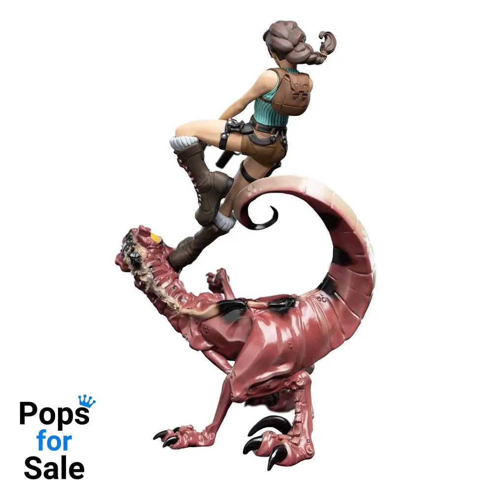 Tomb Raider Mini Epics Vinyl Figure Lara Croft & Raptor 24 cm