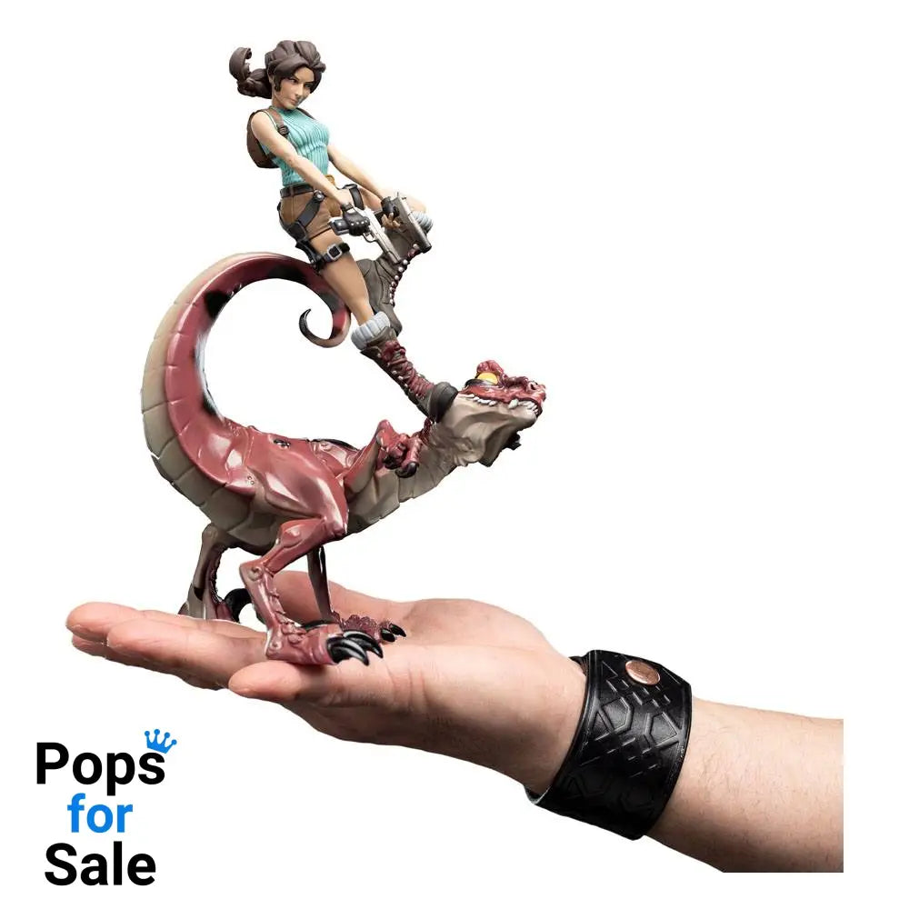 Tomb Raider Mini Epics Vinyl Figure Lara Croft & Raptor 24 cm