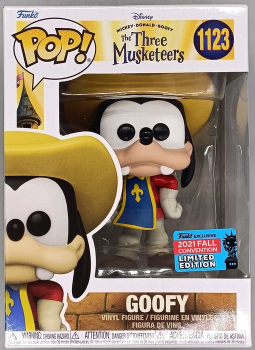 1123 Goofy - Disney The Three Musketeers - 2021 Con Funko POP