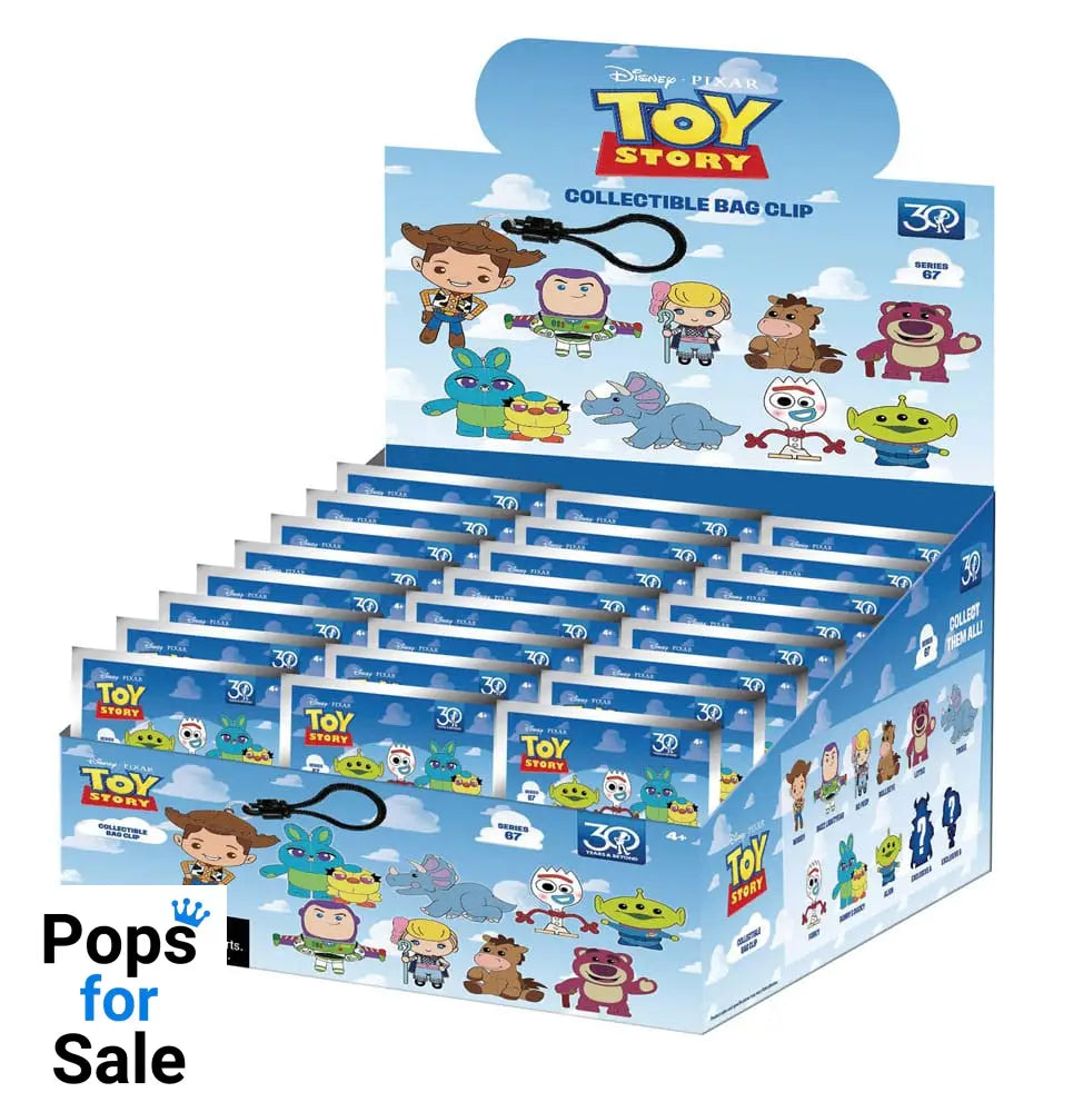 Toy Story 3D PVC Bag Clips 30th Anniversary Series 67 Display (24)