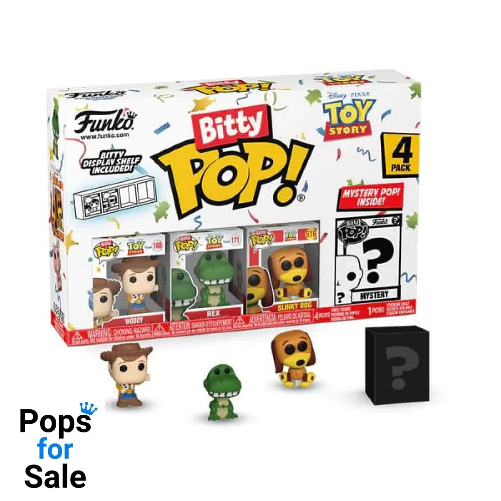 Toy Story Bitty POP! Vinyl Figure 4-Pack Woody 2,5 cm Mini-figures,POP! Figures