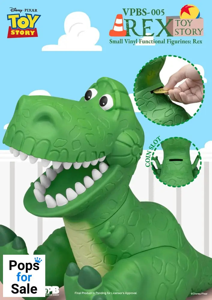 Toy Story Piggy Vinyl Bank Rex 25 cm