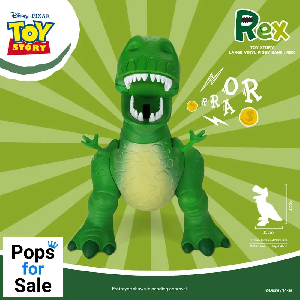 Toy Story Piggy Vinyl Bank Rex 46 cm