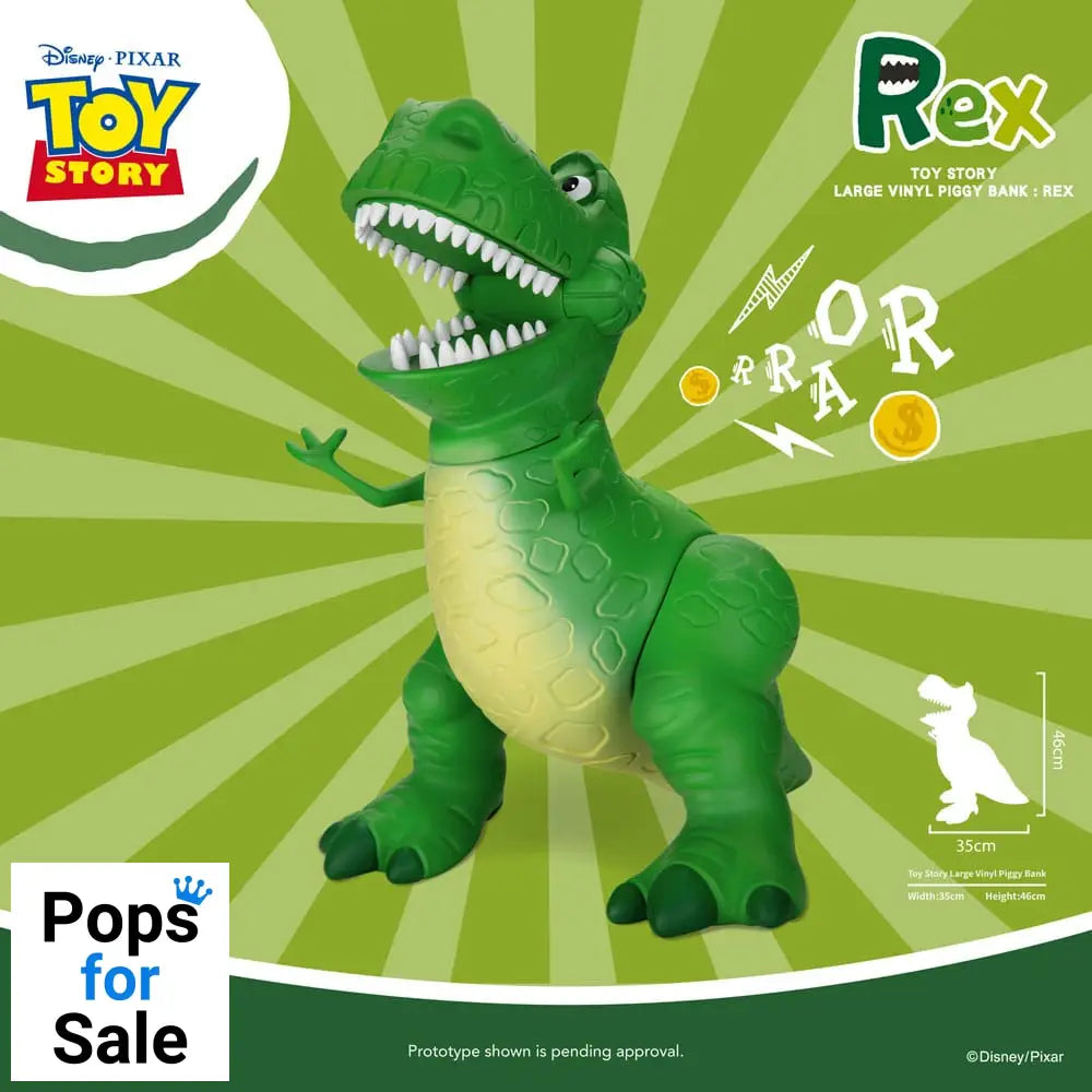 Toy Story Piggy Vinyl Bank Rex 46 cm