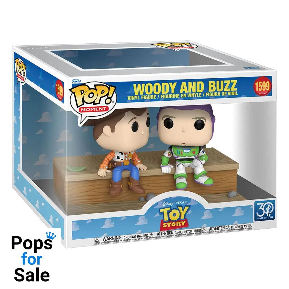 Toy Story POP Moment Vinyl Figures Woody and Buzz (30th Anniversary) 9 cm