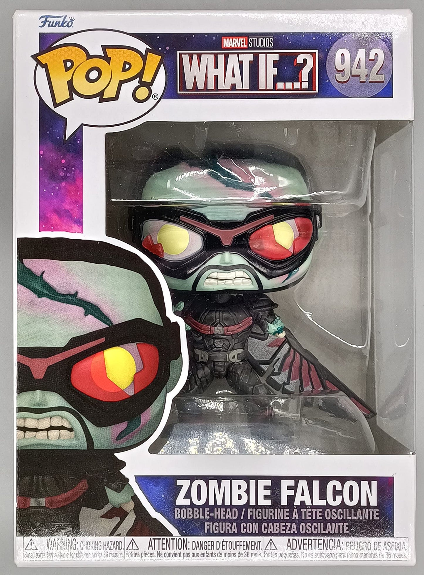 942 Zombie Falcon - Marvel What if...? - Funko POP - Box Damaged