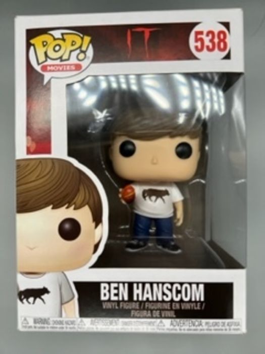 #538 Ben Hanscom - Glow - Horror  IT (2017) - Box Damaged Funko POP
