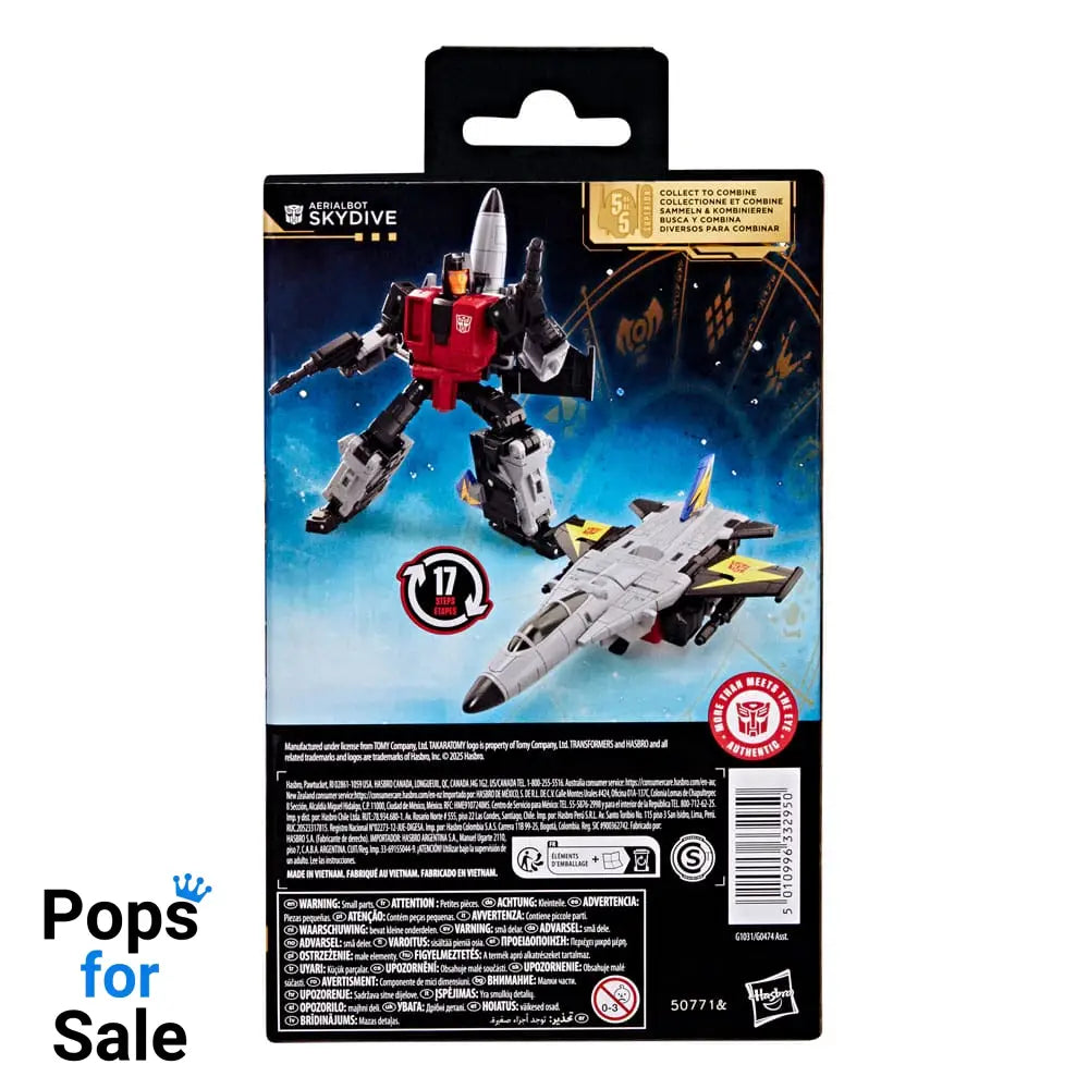 Transformers Age of the Primes Deluxe Class Action Figure Aerialbot Skydive 14 cm