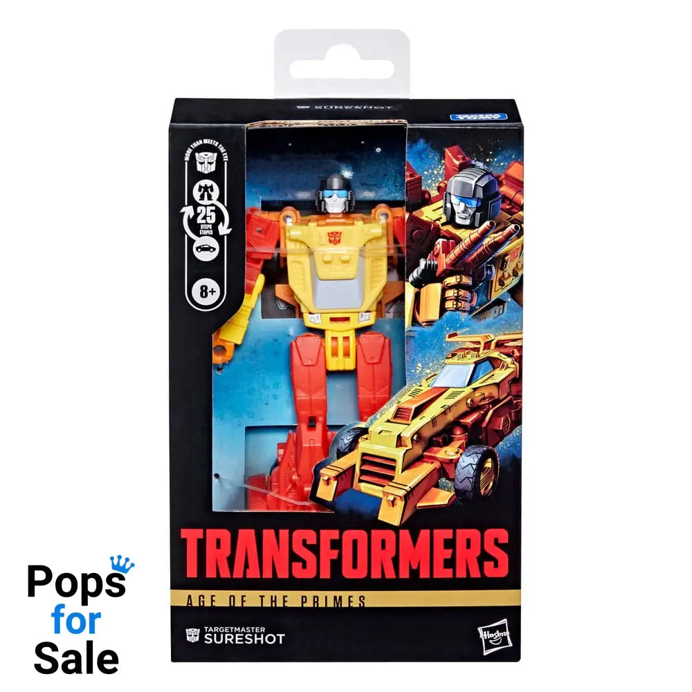 Transformers Age of the Primes Deluxe Class Action Figure Targetmaster Sureshot 14 cm
