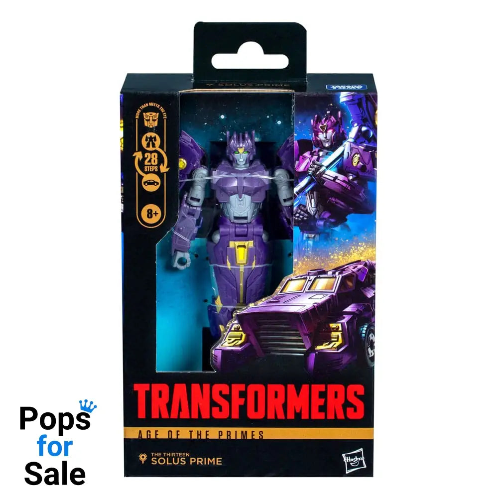 Transformers Age of the Primes Deluxe Class Action Figure The Thirteen Autobot Solus Prime 14 cm