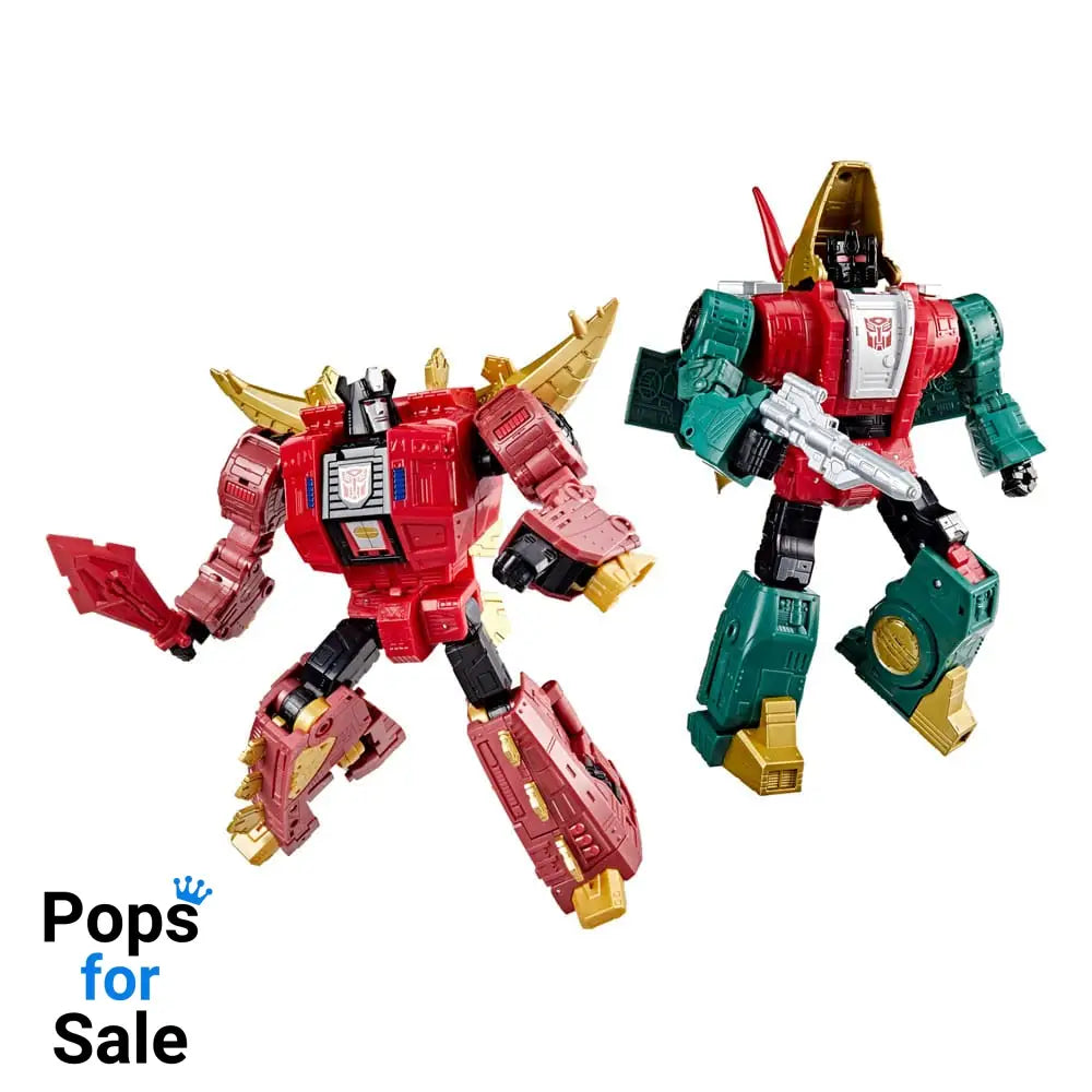 Transformers Age of the Primes Leader Class Action Figure G2 Universe Dinobots Snarl & Slug 19 cm