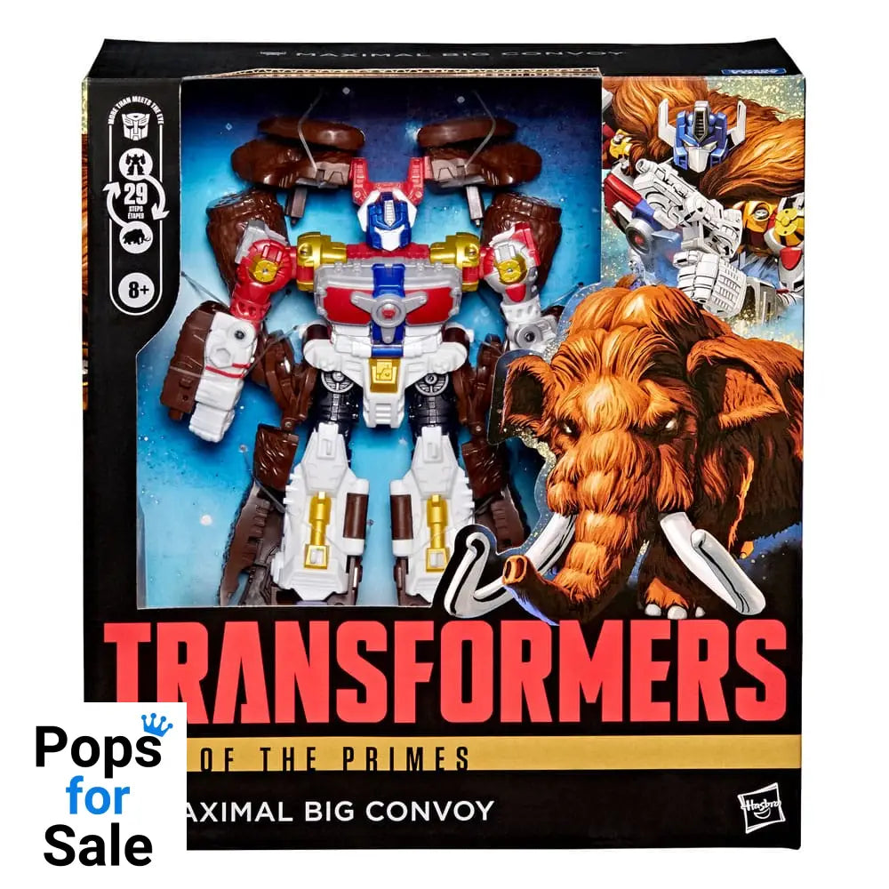 Transformers Age of the Primes Leader Class Action Figure Maximal Big Convoy 19 cm