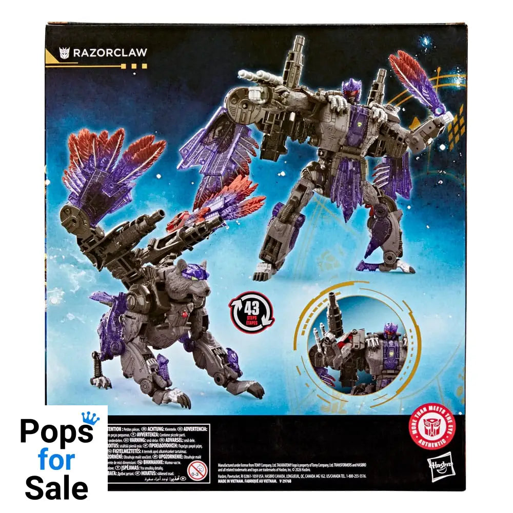 Transformers Age of the Primes Leader Class Action Figure Razorclaw 19 cm