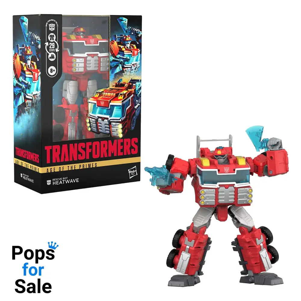 Transformers Age of the Primes Voyager Class Action Figure Rescue Bot Heatwave 18 cm