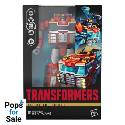 Transformers Age of the Primes Voyager Class Action Figure Rescue Bot Heatwave 18 cm Action figures