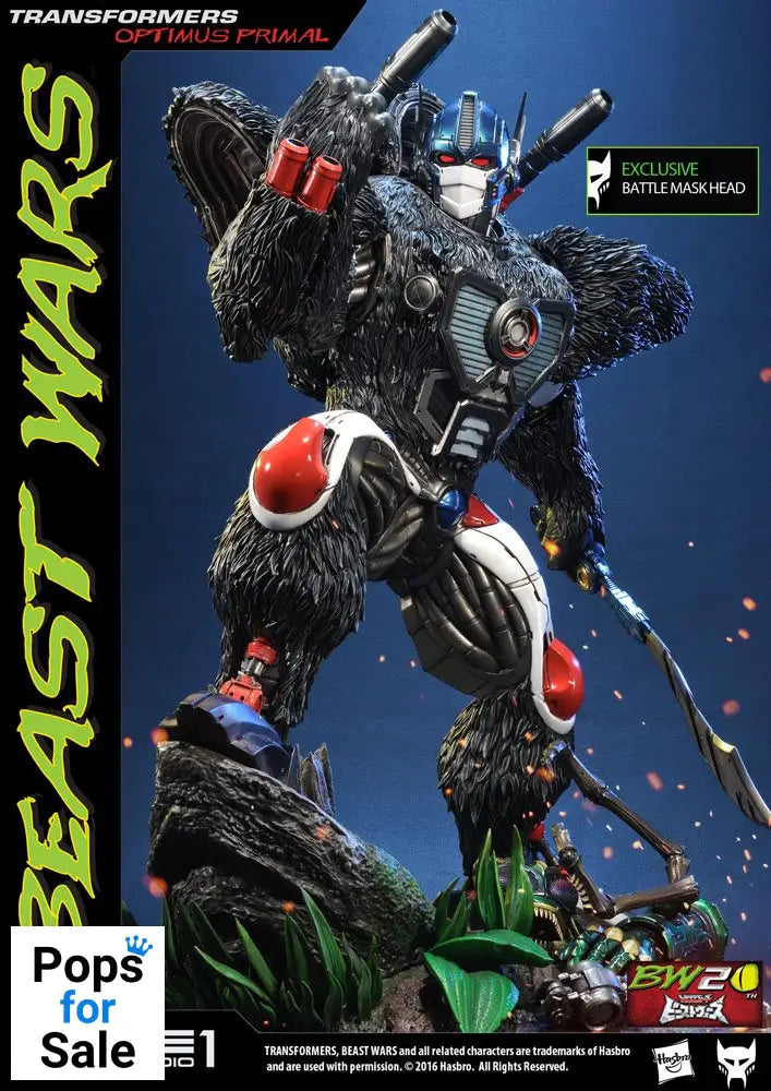 Transformers Beast Wars 1/3 Statues Optimus Primal & Optimus Primal Exclusive 63 cm Assortment (3) Statues