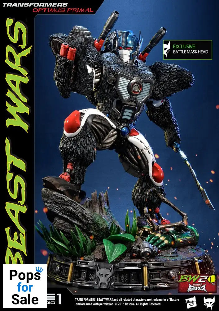 Transformers Beast Wars 1/3 Statues Optimus Primal & Optimus Primal Exclusive 63 cm Assortment (3)