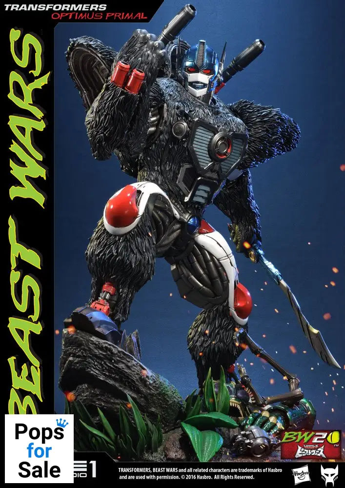 Transformers Beast Wars 1/3 Statues Optimus Primal & Optimus Primal Exclusive 63 cm Assortment (3)