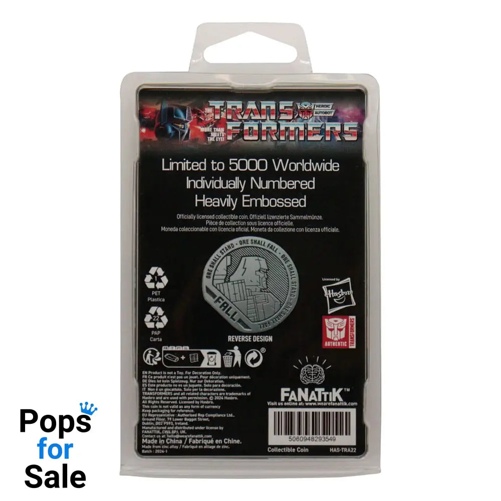 Transformers Collectable Coin 40th Anniversary 4 cm Coins