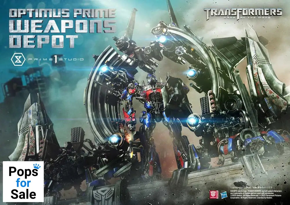 Transformers: Dark of the Moon (Film) Museum Masterline Statue Optimus Prime Weapons Depot 127 cm