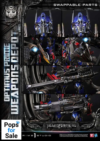 Transformers: Dark of the Moon (Film) Museum Masterline Statue Optimus Prime Weapons Depot 127 cm Statues