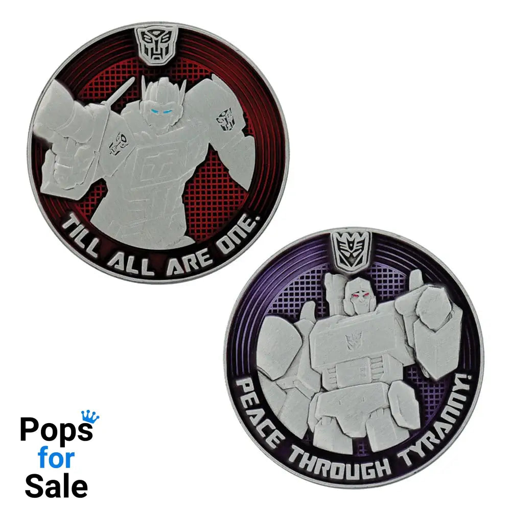 Transformers Generation 1 Collectable Coin G1 Autobots vs Decepticons Limited Edition 4 cm