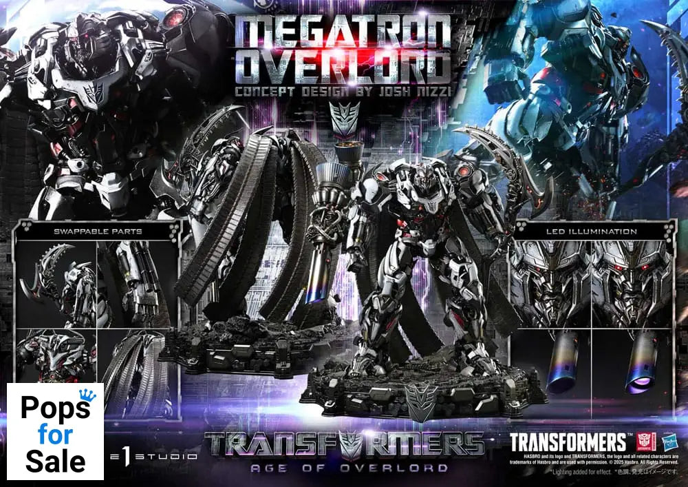 Transformers Generations I Museum Masterline Statue Megatron Overlord (Design by Josh Nizzi) Bonus Version 89 cm