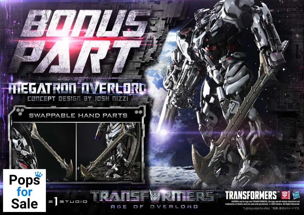 Transformers Generations I Museum Masterline Statue Megatron Overlord (Design by Josh Nizzi) Bonus Version 89 cm